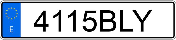 Numer rejestracyjny 4115BLY posiada OPEL ZAFIRA Numer rejestracyjny 4115BLY posiada OPEL ZAFIRA