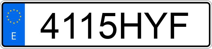 Numer rejestracyjny 4115HYF posiada CITROEN C4 GRAND PICASSO
