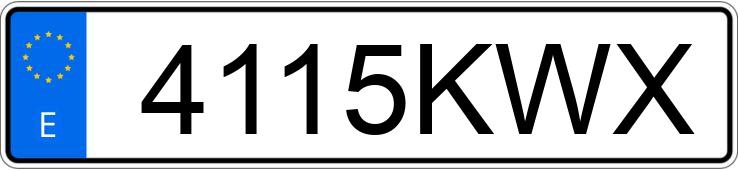 Numer rejestracyjny 4115KWX posiada ALFA ROMEO GIULIA