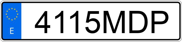 Numer rejestracyjny 4115MDP posiada AUDI A1 SPORTBACK