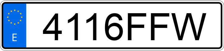 Numer rejestracyjny 4116FFW posiada MERCEDES VITO Numer rejestracyjny 4116FFW posiada MERCEDES VITO