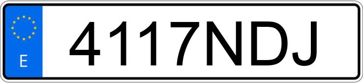 Numer rejestracyjny 4117NDJ posiada MERCEDES CLA (118)