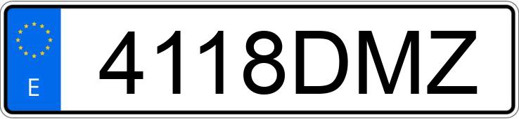 Numer rejestracyjny 4118DMZ posiada BMW SERIE 3