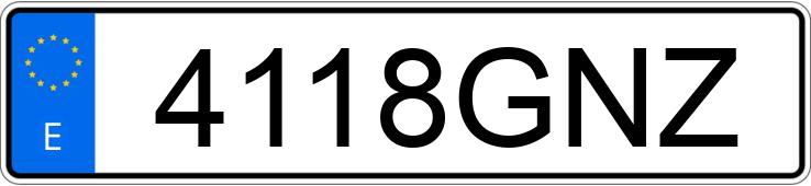 Numer rejestracyjny 4118GNZ posiada SUZUKI GRAND VITARA