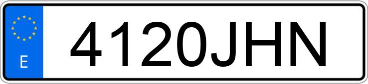 Numer rejestracyjny 4120JHN posiada NISSAN NOTE