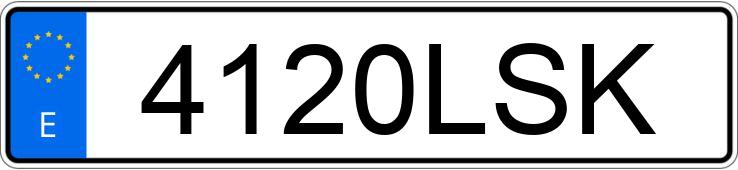 Numer rejestracyjny 4120LSK posiada AUDI RS7 SPORTBACK Numer rejestracyjny 4120LSK posiada AUDI RS7 SPORTBACK