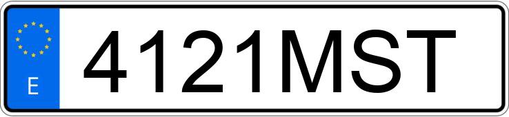 Numer rejestracyjny 4121MST posiada MERCEDES C (205)