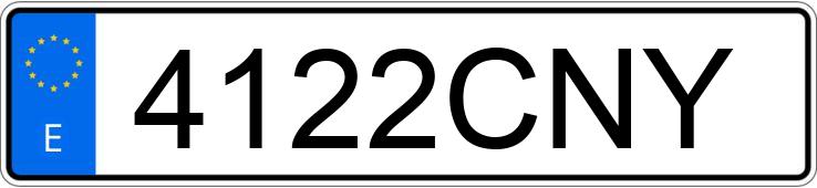 Numer rejestracyjny 4122CNY posiada JEEP GRAND CHEROKEE