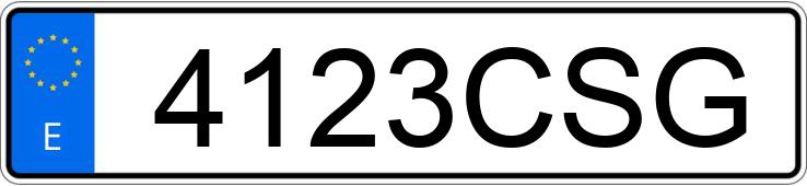 Numer rejestracyjny 4123CSG posiada FORD FIESTA