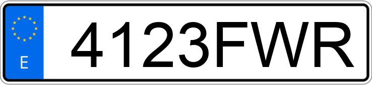 Numer rejestracyjny 4123FWR posiada AUDI A4 Numer rejestracyjny 4123FWR posiada AUDI A4