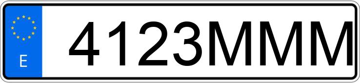 Numer rejestracyjny 4123MMM posiada PEUGEOT EXPERT Numer rejestracyjny 4123MMM posiada PEUGEOT EXPERT