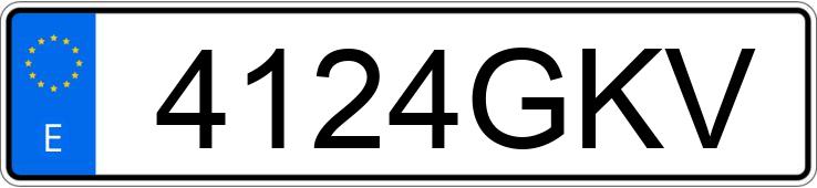 Numer rejestracyjny 4124GKV posiada VOLKSWAGEN PASSAT