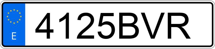 Numer rejestracyjny 4125BVR posiada PEUGEOT 206 Numer rejestracyjny 4125BVR posiada PEUGEOT 206