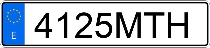 Numer rejestracyjny 4125MTH posiada AUDI A7 SPORTBACK