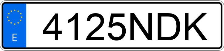 Numer rejestracyjny 4125NDK posiada PEUGEOT 2008 Numer rejestracyjny 4125NDK posiada PEUGEOT 2008