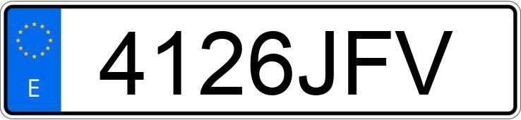 Numer rejestracyjny 4126JFV posiada KIA CARENS