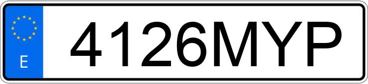 Numer rejestracyjny 4126MYP posiada TOYOTA C-HR