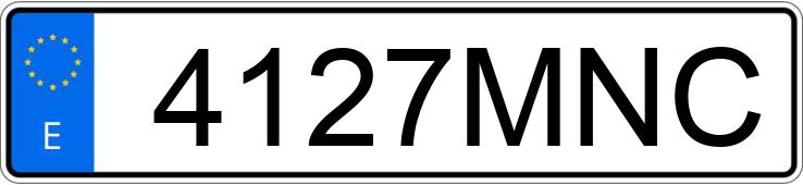 Numer rejestracyjny 4127MNC posiada FIAT PANDA