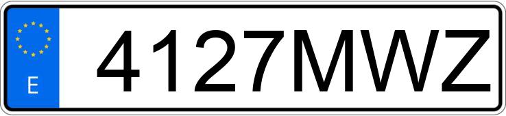 Numer rejestracyjny 4127MWZ posiada BMW I4 G26 EDRIVE 40 Numer rejestracyjny 4127MWZ posiada BMW I4 G26 EDRIVE 40