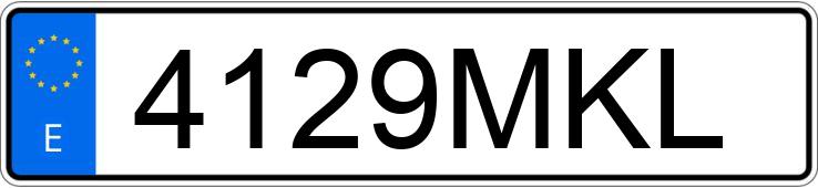 Numer rejestracyjny 4129MKL posiada AUDI A6