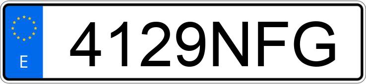 Numer rejestracyjny 4129NFG posiada TOYOTA IQ