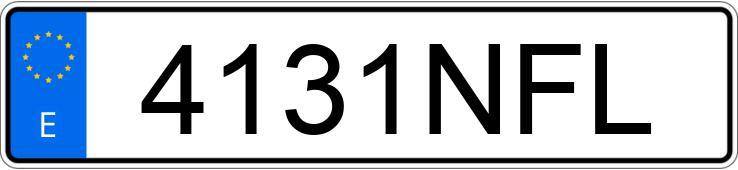 Numer rejestracyjny 4131NFL posiada BMW SERIE 3
