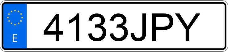 Numer rejestracyjny 4133JPY posiada BMW SERIE 7