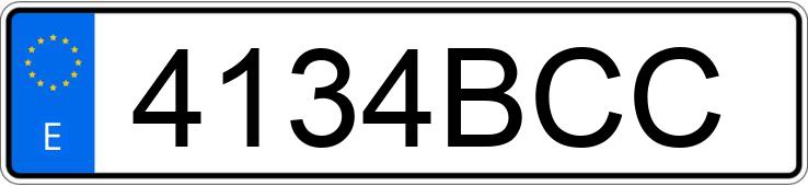 Numer rejestracyjny 4134BCC posiada BMW SERIE 5