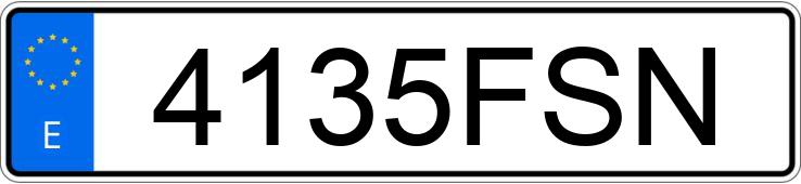 Numer rejestracyjny 4135FSN posiada JEEP WRANGLER