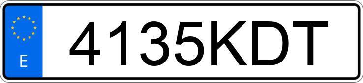 Numer rejestracyjny 4135KDT posiada SEAT IBIZA Numer rejestracyjny 4135KDT posiada SEAT IBIZA