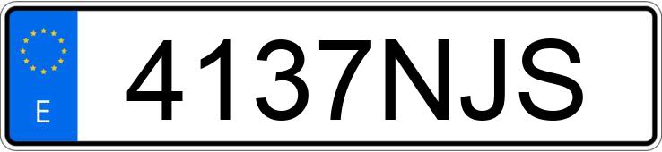 Numer rejestracyjny 4137NJS posiada BMW XM
