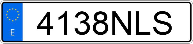 Il numero di registrazione 4138NLS ha BMW X6