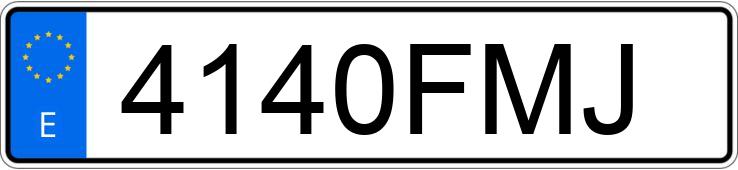 Numer rejestracyjny 4140FMJ posiada BMW SERIE 5