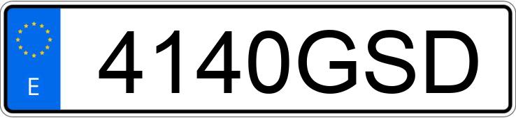 Numer rejestracyjny 4140GSD posiada PEUGEOT 308