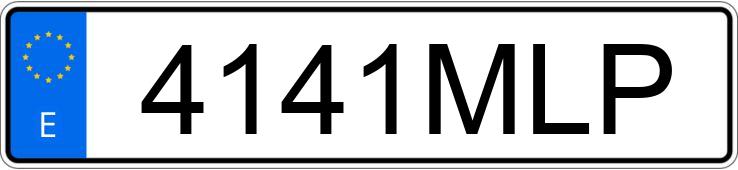 Numer rejestracyjny 4141MLP posiada CITROEN JUMPY