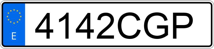 Numer rejestracyjny 4142CGP posiada BMW SERIE 7
