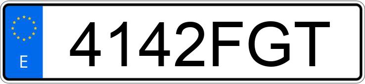 Numer rejestracyjny 4142FGT posiada SEAT IBIZA Numer rejestracyjny 4142FGT posiada SEAT IBIZA