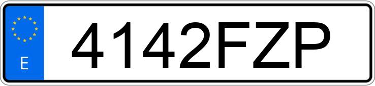 Numer rejestracyjny 4142FZP posiada CITROEN C4 1.6HDI VTR PLUS
