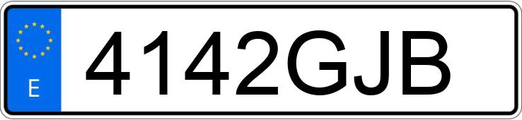 Il numero di registrazione 4142GJB ha AUDI A6