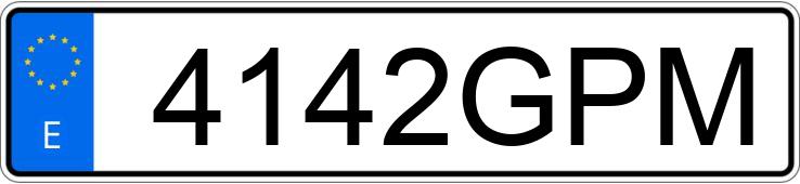 Numer rejestracyjny 4142GPM posiada IVECO DAILY