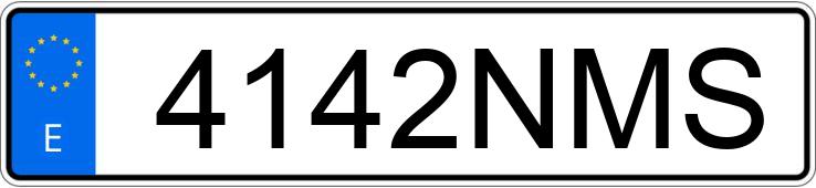 Numer rejestracyjny 4142NMS posiada AUDI A6