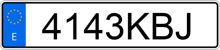 Numer rejestracyjny 4143KBJ posiada FORD FIESTA