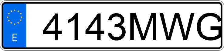 Numer rejestracyjny 4143MWG posiada RENAULT MASTER