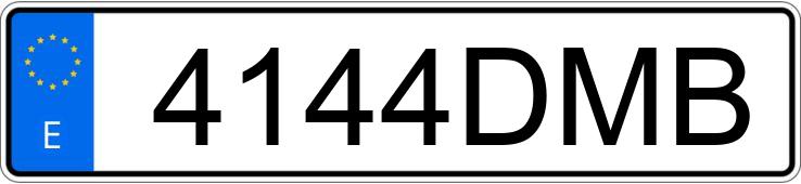 Numer rejestracyjny 4144DMB posiada BMW SERIE 5