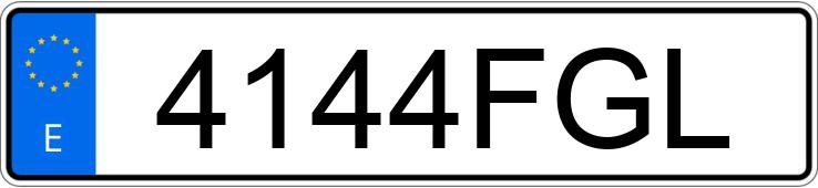 Numer rejestracyjny 4144FGL posiada BMW X5