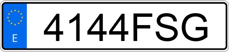 Registreringsnummeret 4144FSG har RENAULT LAGUNA