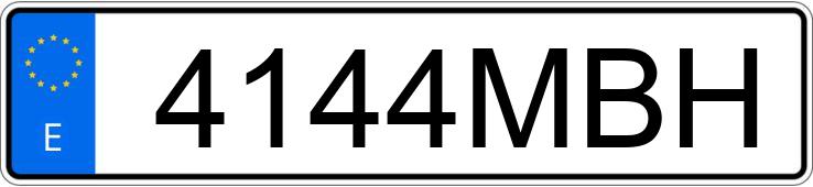 Numer rejestracyjny 4144MBH posiada TOYOTA LAND CRUISER