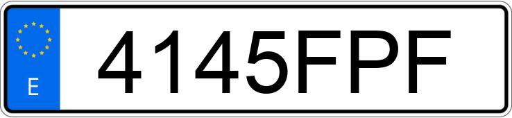 Numer rejestracyjny 4145FPF posiada MERCEDES C (203)