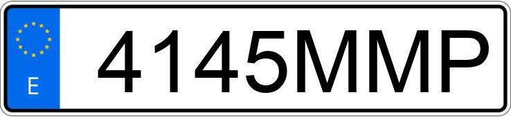 Numer rejestracyjny 4145MMP posiada BMW SERIE 3