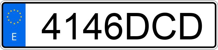 Numer rejestracyjny 4146DCD posiada BMW SERIE 5
